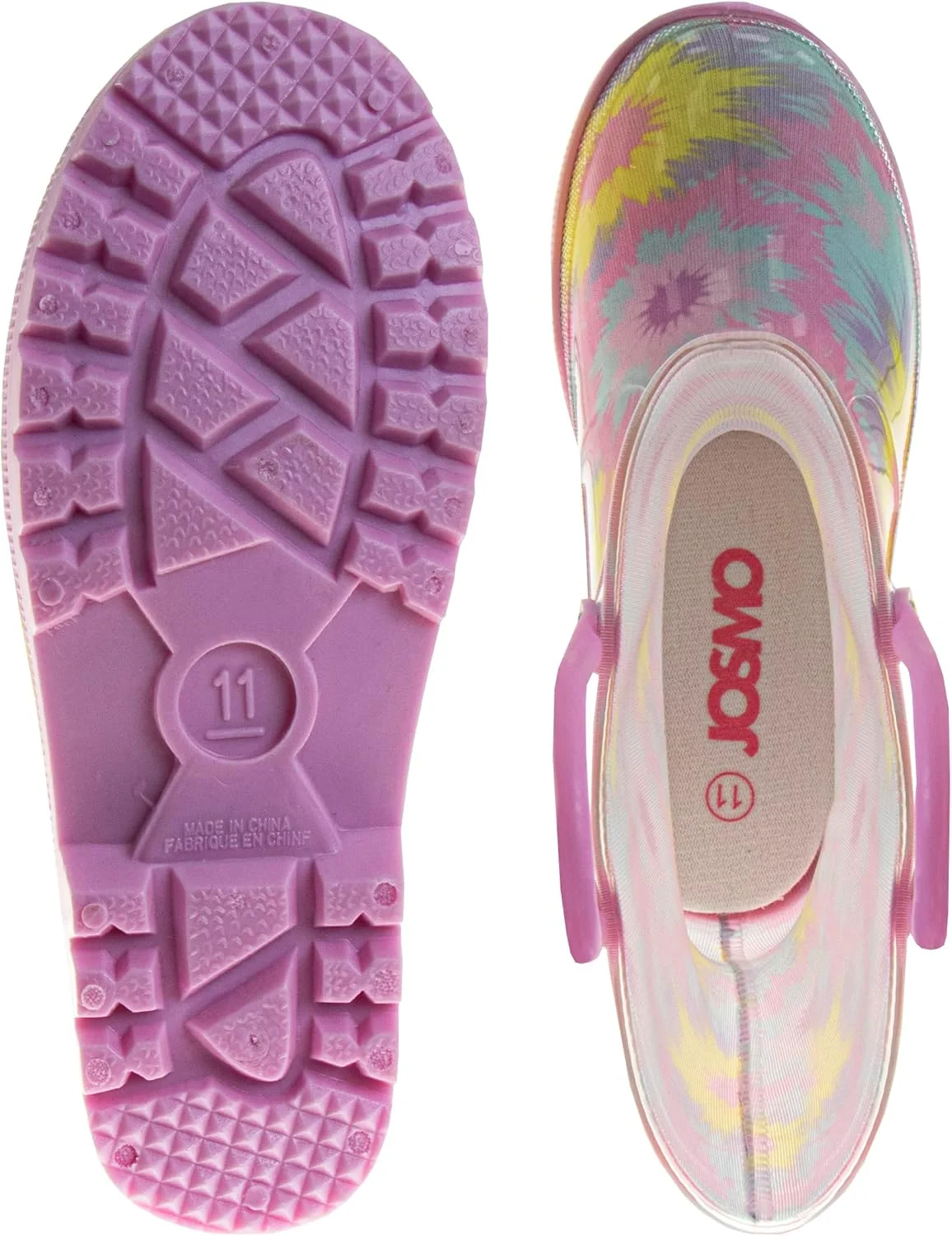 چکمه بارانی پسرانه و دخترانه جزمو، رنگ های شاد و مناسب فضای باز