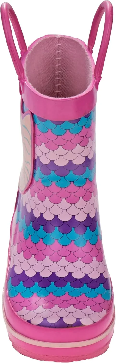 چکمه بارانی دخترانه Josmo - کفش های ضد آب و ضد لغزش پری دریایی