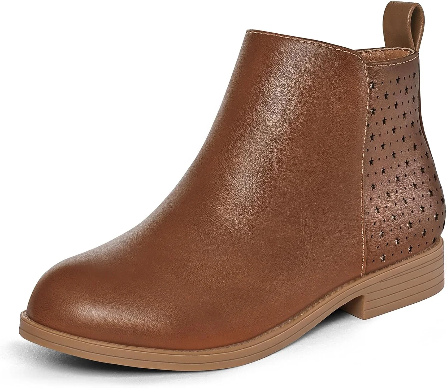 نیم بوت دخترانه مدل K KomForme، پاشنه کوتاه، دارای زیپ در بغل، مناسب برای کودکان نوپا، کودکان کوچک و کودکان بزرگ