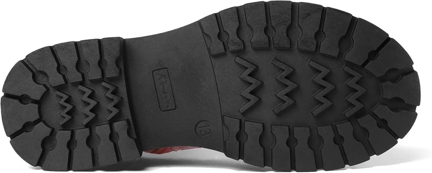 نیم بوت براق دخترانه کی کامفورم با بند و زیپ جانبی ضد آب مناسب کودکان نوپا/کودکان کوچک/کودکان بزرگ