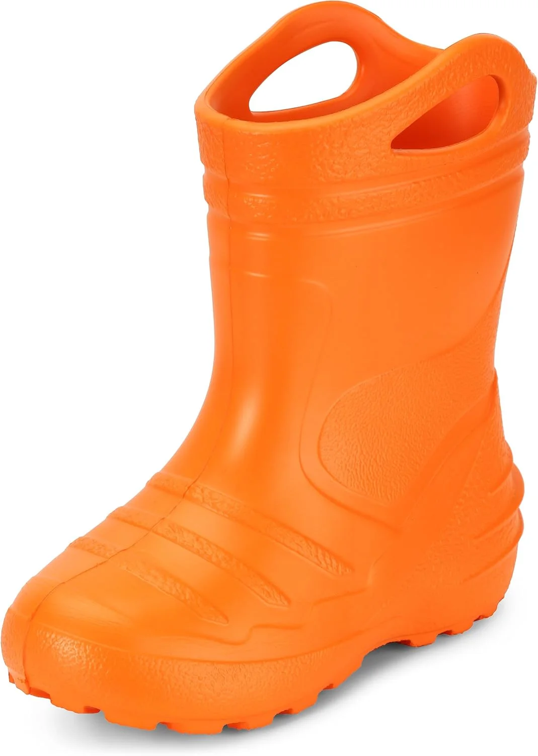 چکمه‌های بارانی بچگانه لادهاید مدل KL051-S، کفش‌های بارانی EVA بسیار سبک، چکمه‌های بارانی راحت و سبک، مناسب برای بهار و تابستان (نارنجی، سایز 29 اروپا)