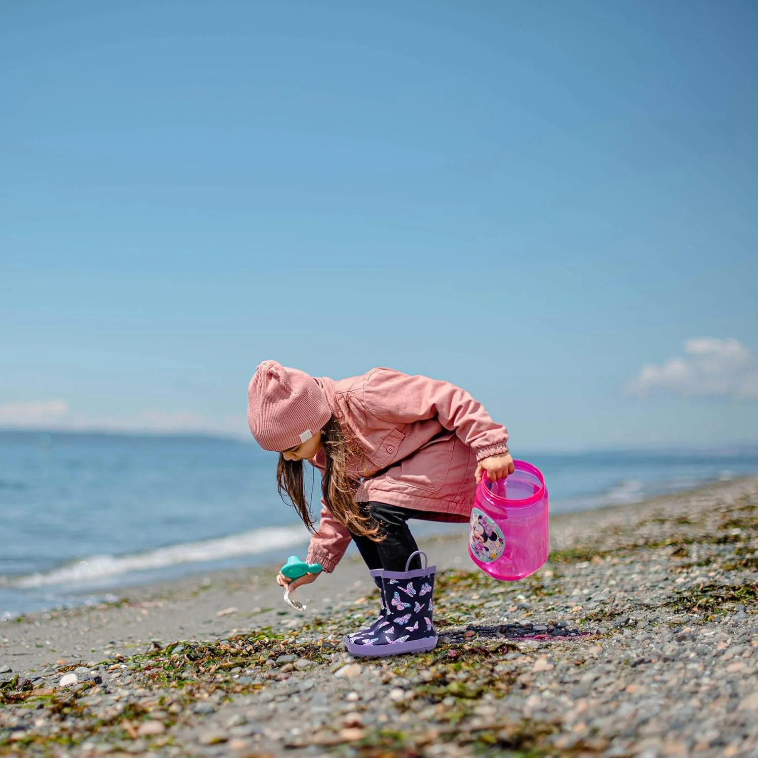 چکمه بارانی بچگانه، چکمه های بارانی 100% ضد آب با لاستیک بادوام ضد لغزش مناسب تمام فصول برای پسران و دختران