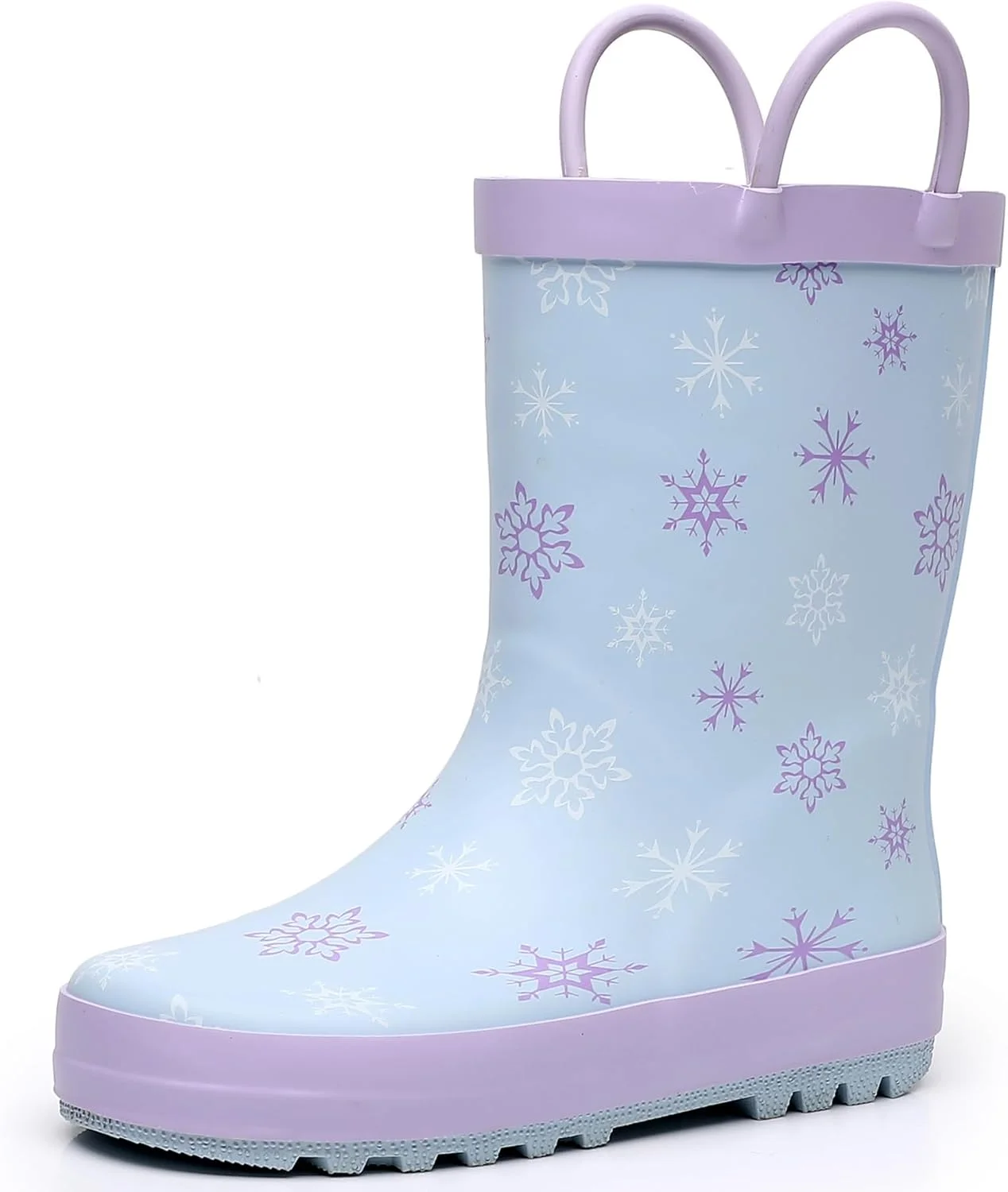 چکمه بارانی کودکانه LANCDON برای پسران و دختران، چکمه های بارانی لاستیکی ضد آب با دستگیره های آسان