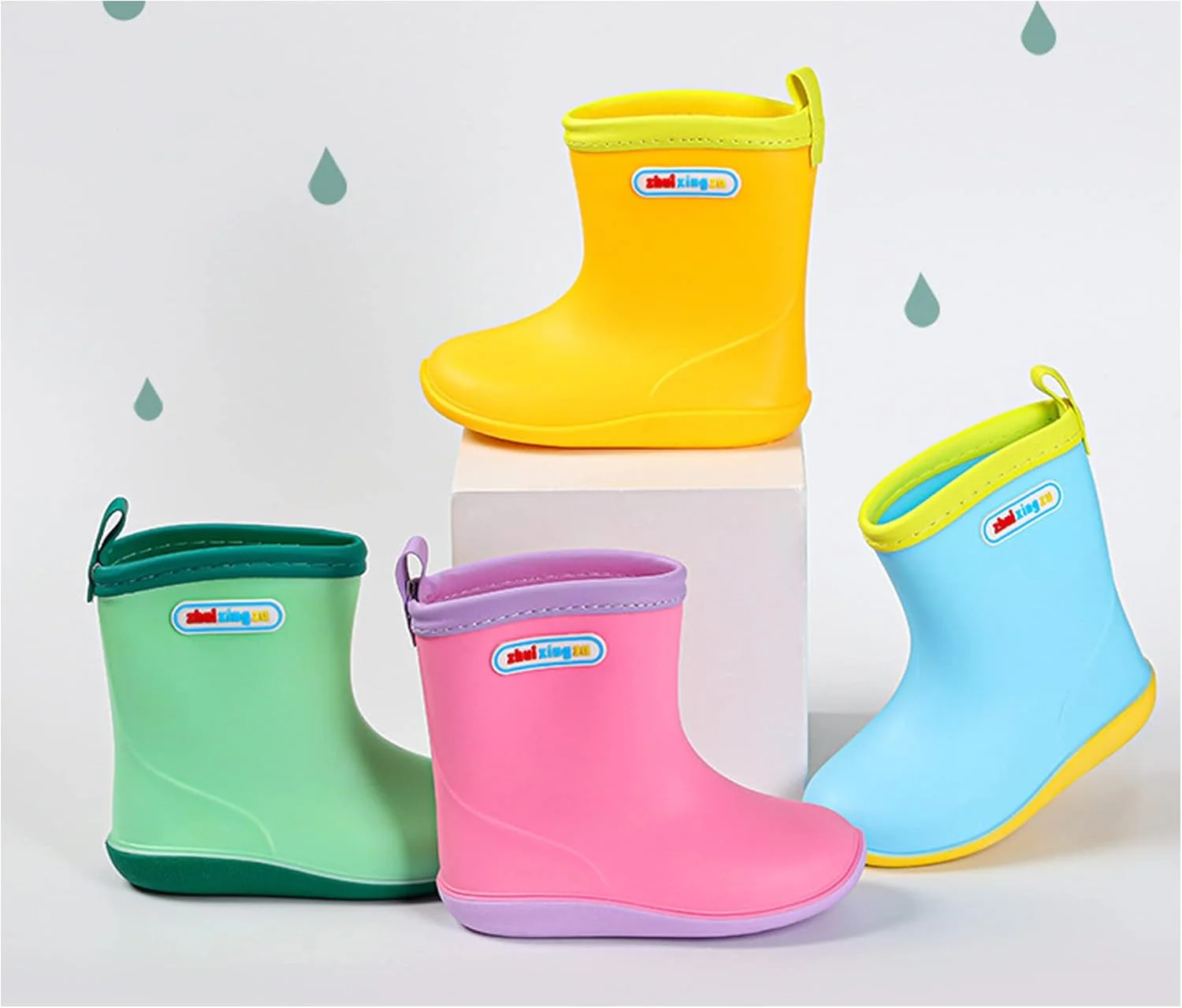 چکمه بارانی کودکانه لگو با کفش های بارانی مخملی، ضد آب و ضد لغزش
