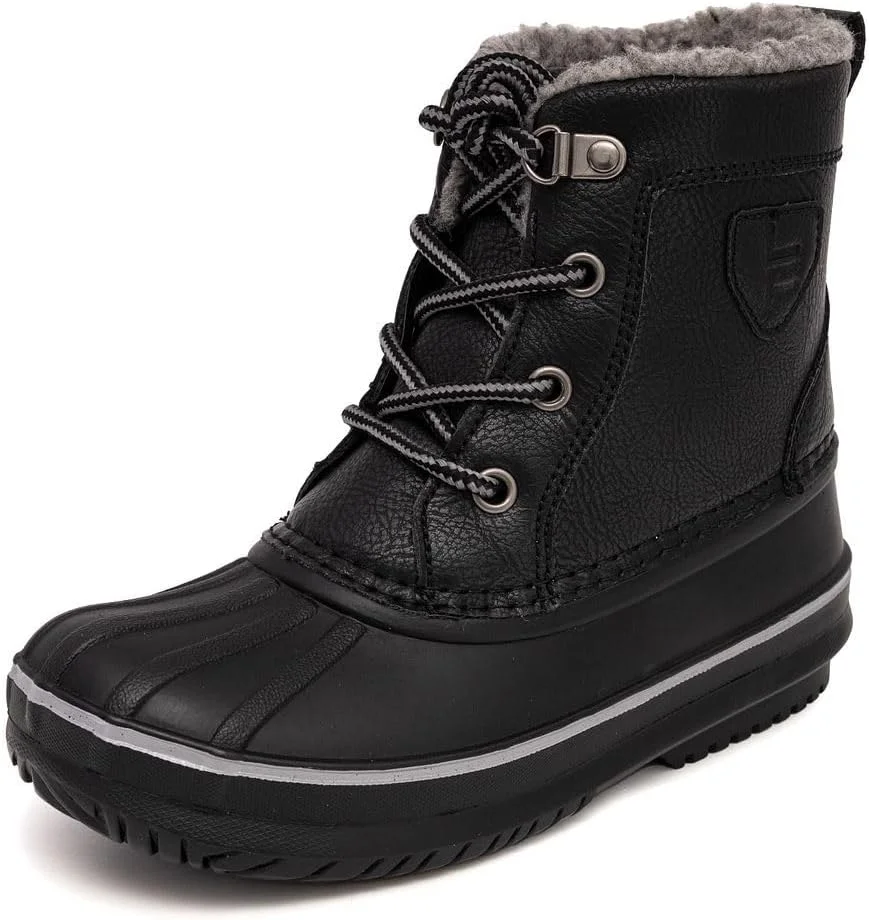 بوت های برفی وارینگتون لندن فاگ برای کودکان - بوت های اردکی زمستانی ضد آب و عایق برای پسران و دختران - سایزهای بچه گانه کوچک و بزرگ 11 تا 7