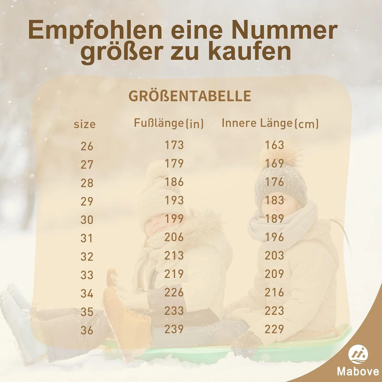 کفش‌های برهنه پا Mabove مناسب فصل زمستان برای کودکان، پسران و دختران، کفش‌های زمستانی گرم و سبک با آستر داخلی و زیره ضد لغزش، سایز 26-36