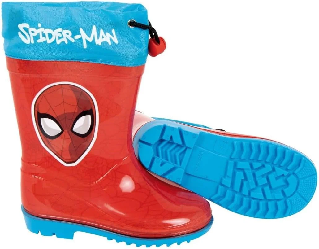 چکمه های ولینگتون کودکانه طرح مرد عنکبوتی مارول