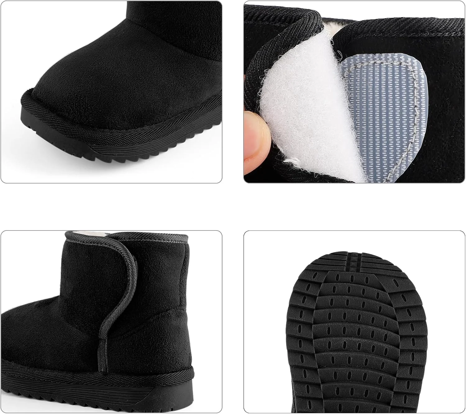 کفش زمستانی بچه گانه مت کیلی، بوت های برفی گرم پسرانه دخترانه، پاپوش های مخملی نوزادی