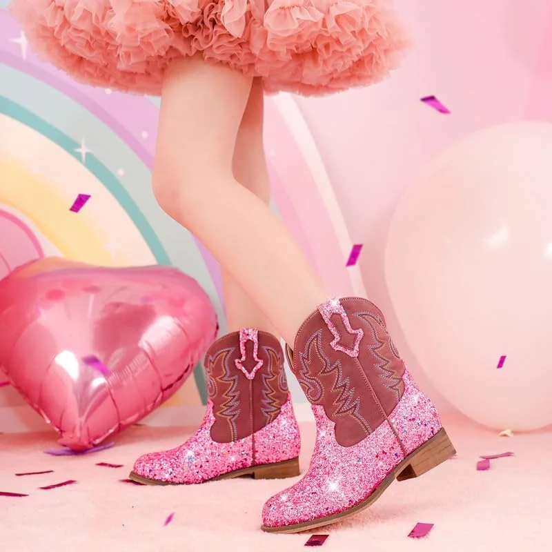 نیم بوت دخترانه طرح گاوچران، اکلیلی، مناسب کودکان و نوجوانان، کفش سوارکاری، مهمانی، تولد، رقص و بازی نیم بوت دخترانه طرح گاوچران، اکلیلی، مناسب کودکان و نوجوانان، کفش سوارکاری، مهمانی، تولد، رقص و بازی