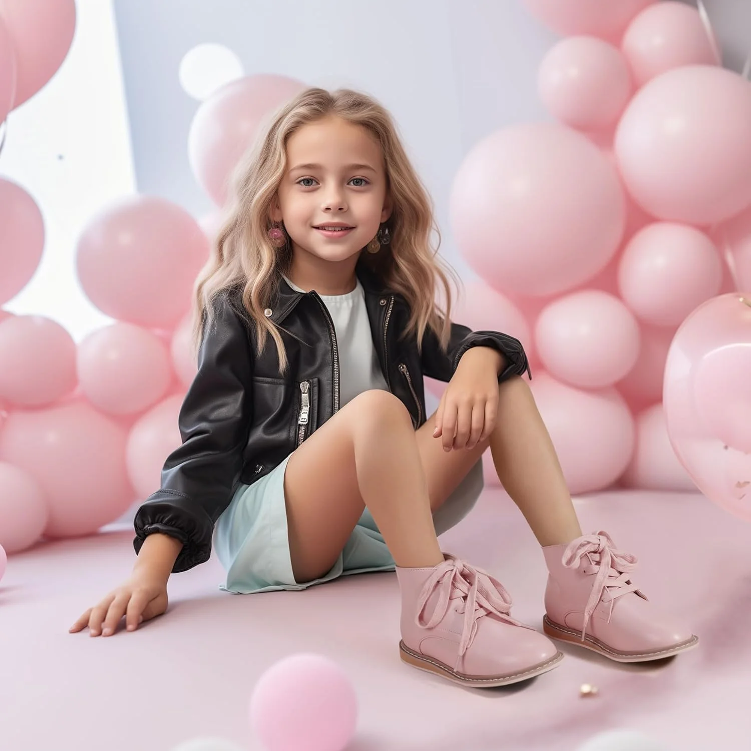 پوتین های کوتاه مد روز دخترانه پاندانینجیا، بوت های بندی راحت، کفش های مجلسی