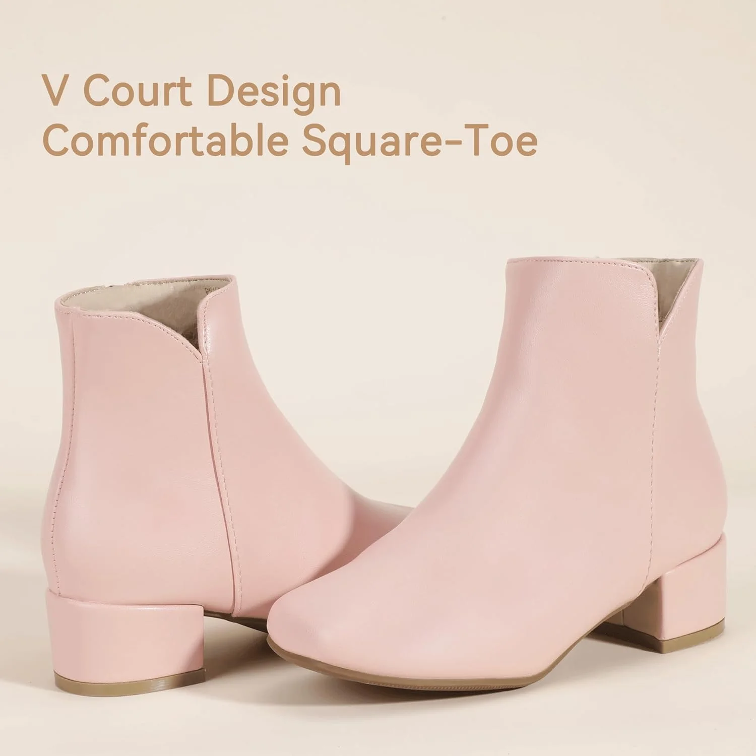 پوتین های ساق کوتاه دخترانه PANDANINJIA با زیپ در بغل، مناسب برای کودکان نوپا و بچه های بزرگ