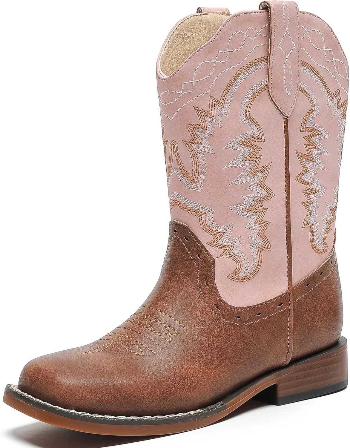 کفش های کابویی پاروسو بچگانه مناسب پسران و دختران، کفش های سوارکاری وسترن، مناسب استفاده در جشن ها، پنجه مربعی، ساق پهن، مناسب شکار، پیاده روی و ماجراجویی، مناسب کودکان نوپا، کودکان کوچک و بزرگ