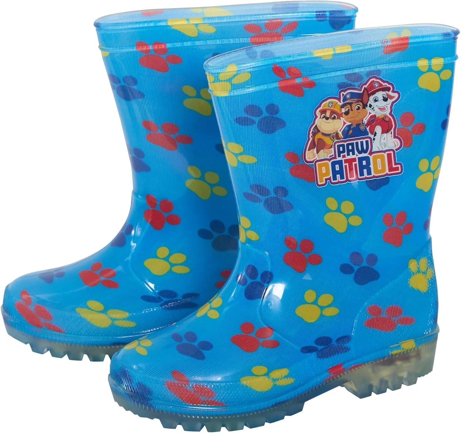 چکمه های چراغ دار سگ های نگهبان، چکمه پسرانه با چراغ های چشمک زن، چکمه های بارانی و برفی کودکان طرح مارشال و چیس