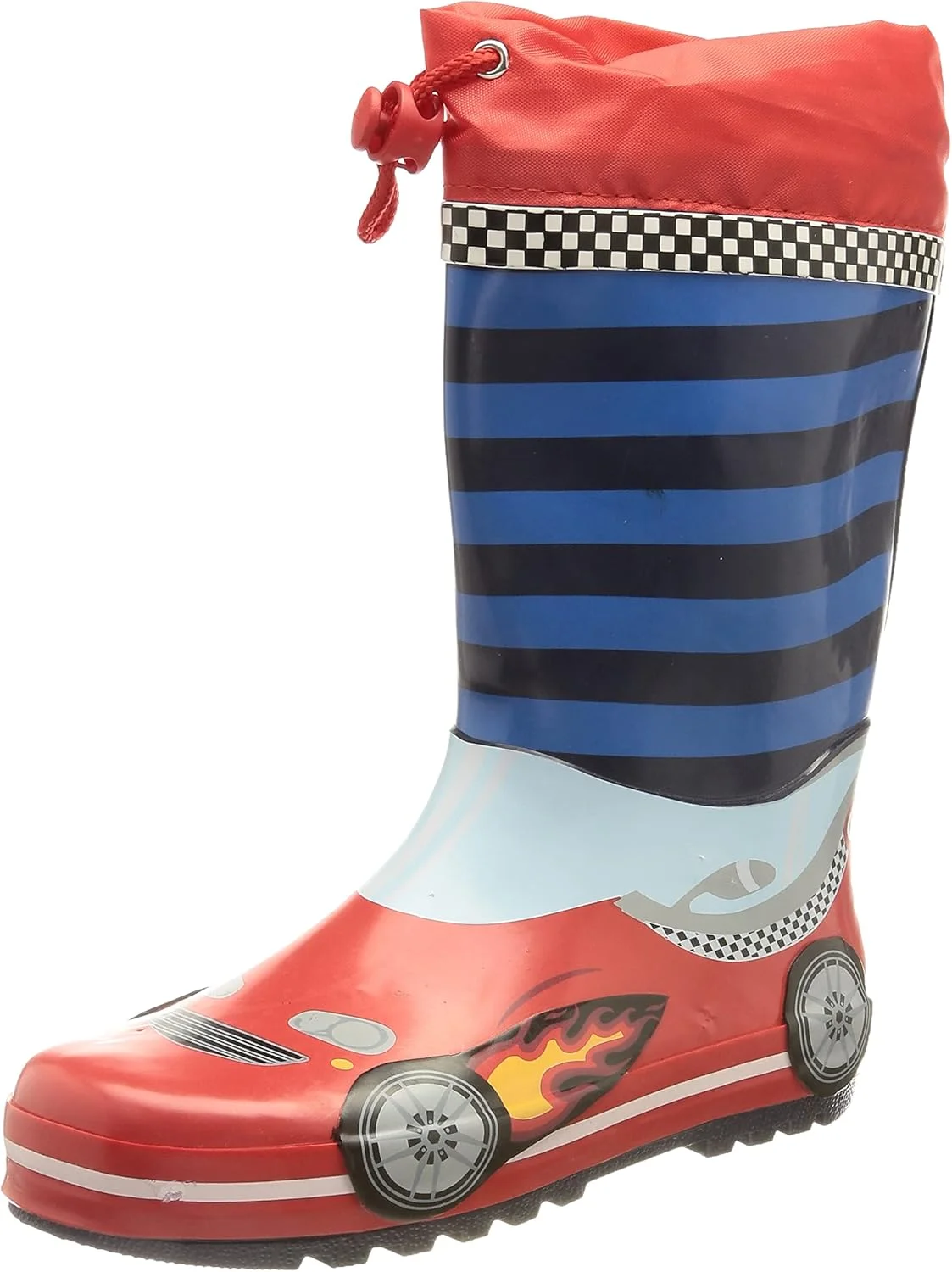 چکمه بارانی بچگانه پلی شوز طرح ماشین مسابقه