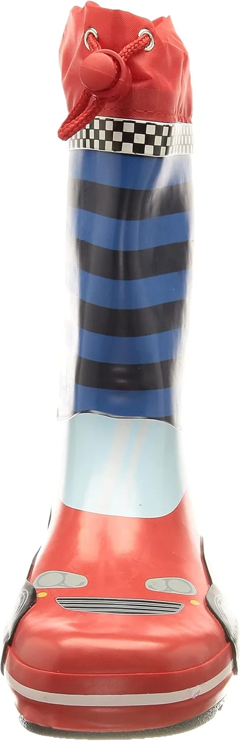 چکمه بارانی بچگانه پلی شوز طرح ماشین مسابقه