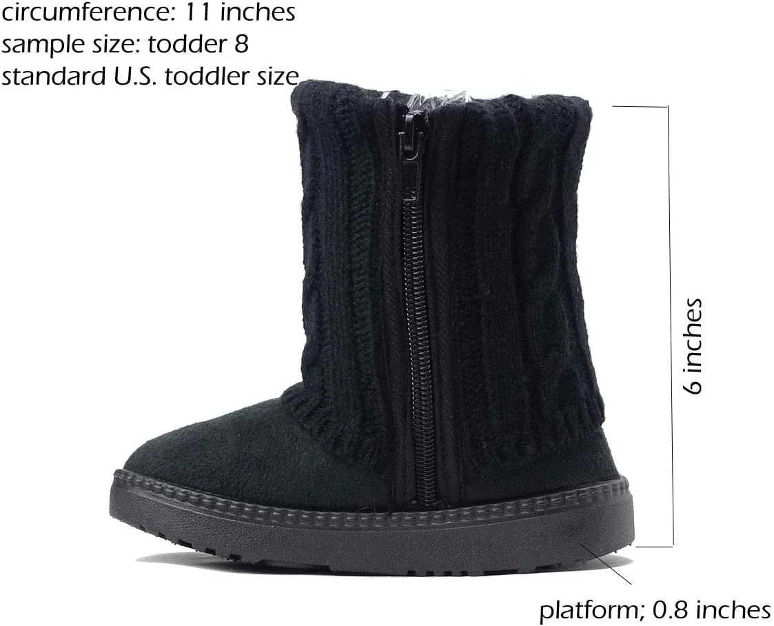 بوت بچگانه دخترانه طرح پروانه و پاپیون زیبا | بوت چرم مصنوعی پوم پوم (مناسب نوپا / کودک کوچک)