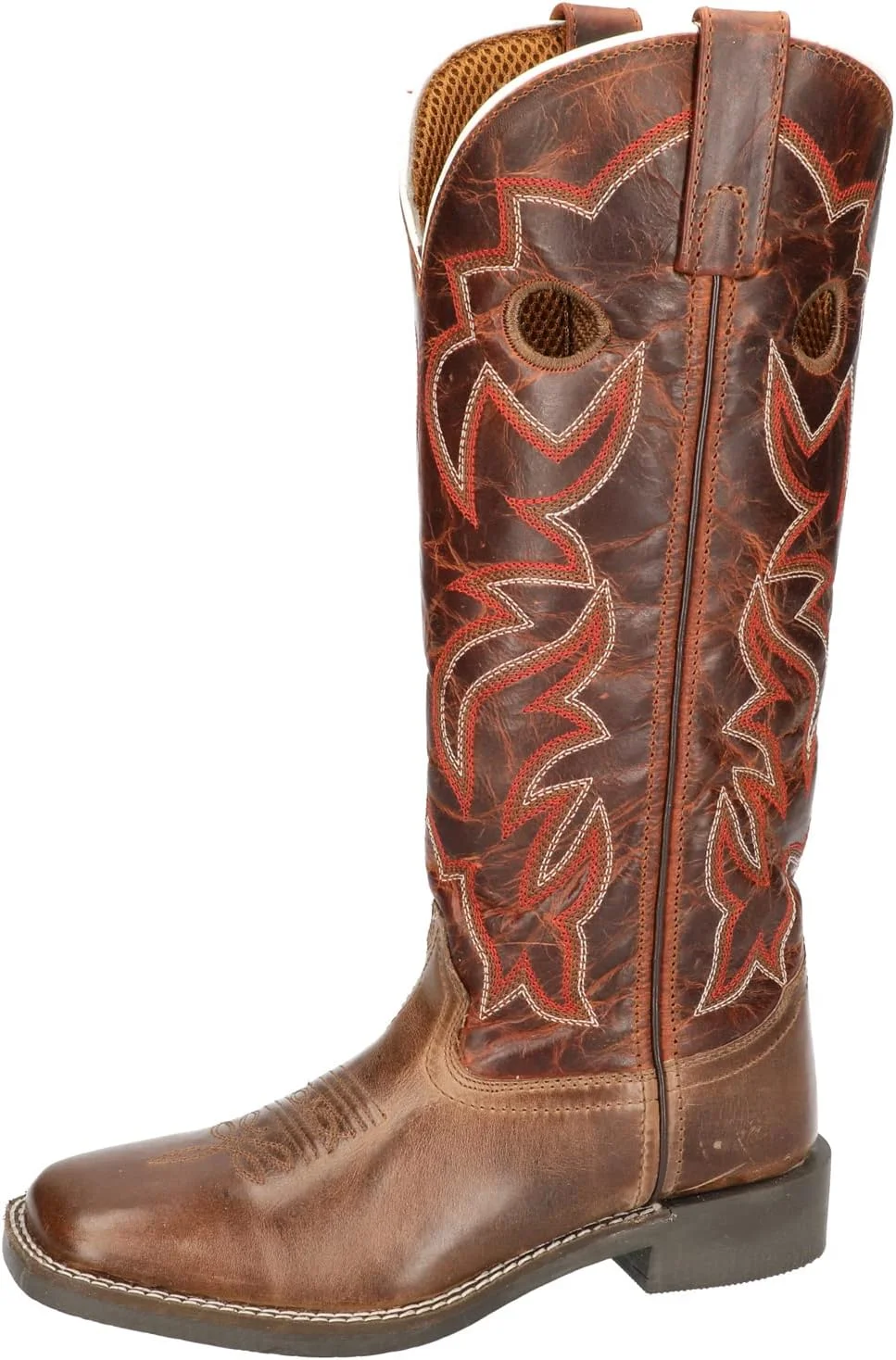 پوتین های وسترن پسرانه Smoky Mountain مدل Maverick با پنجه مربعی