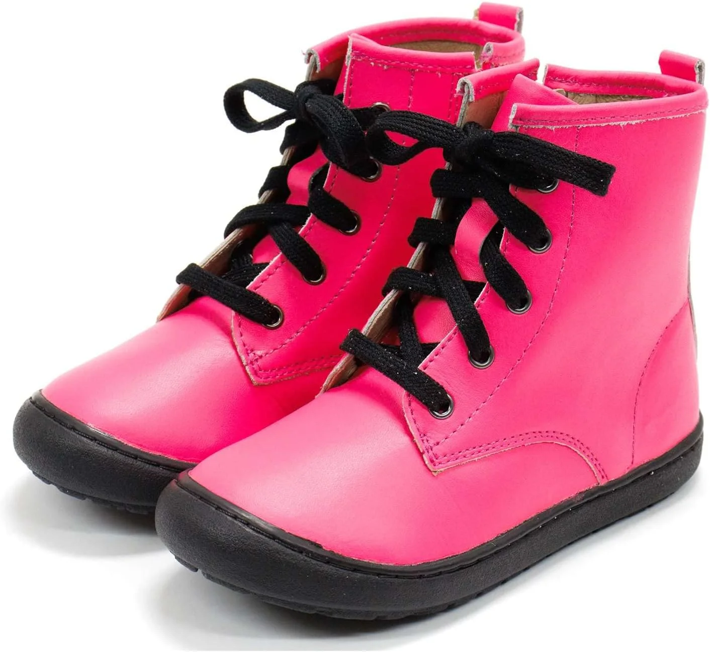 بوت های ساق بلند دخترانه اولد سول مدل Swagger، صورتی نئون، سایز 10 کودک نوپا