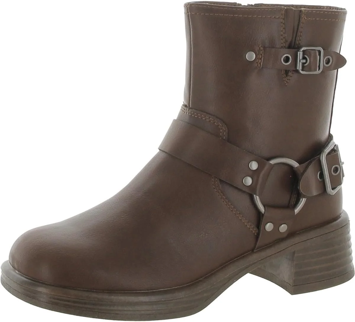 بوت موتورسواری دخترانه استیو مادن مدل Flyer، قهوه ای، سایز 2 کودک