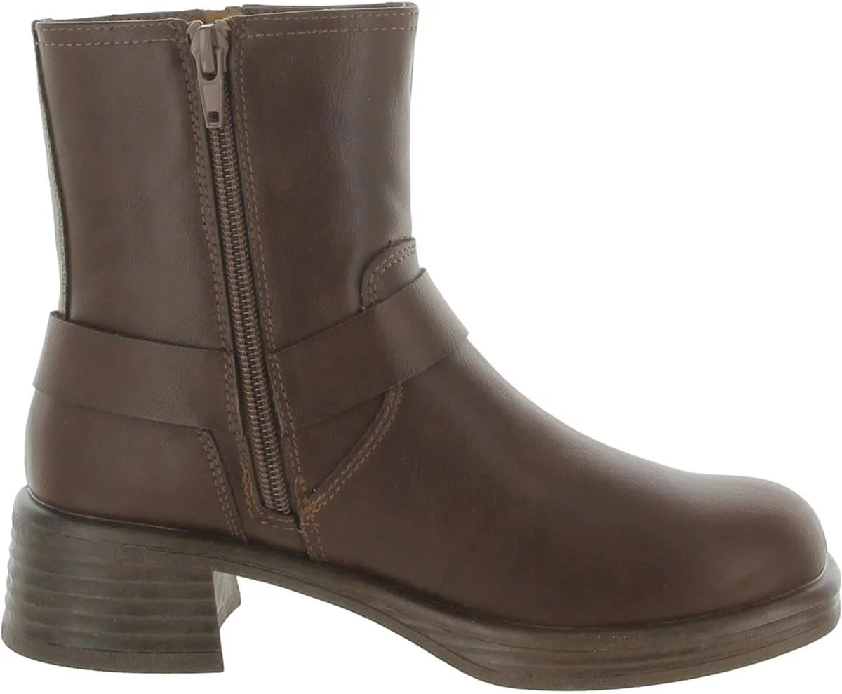 بوت موتورسواری دخترانه استیو مادن مدل Flyer، قهوه ای، سایز 2 کودک