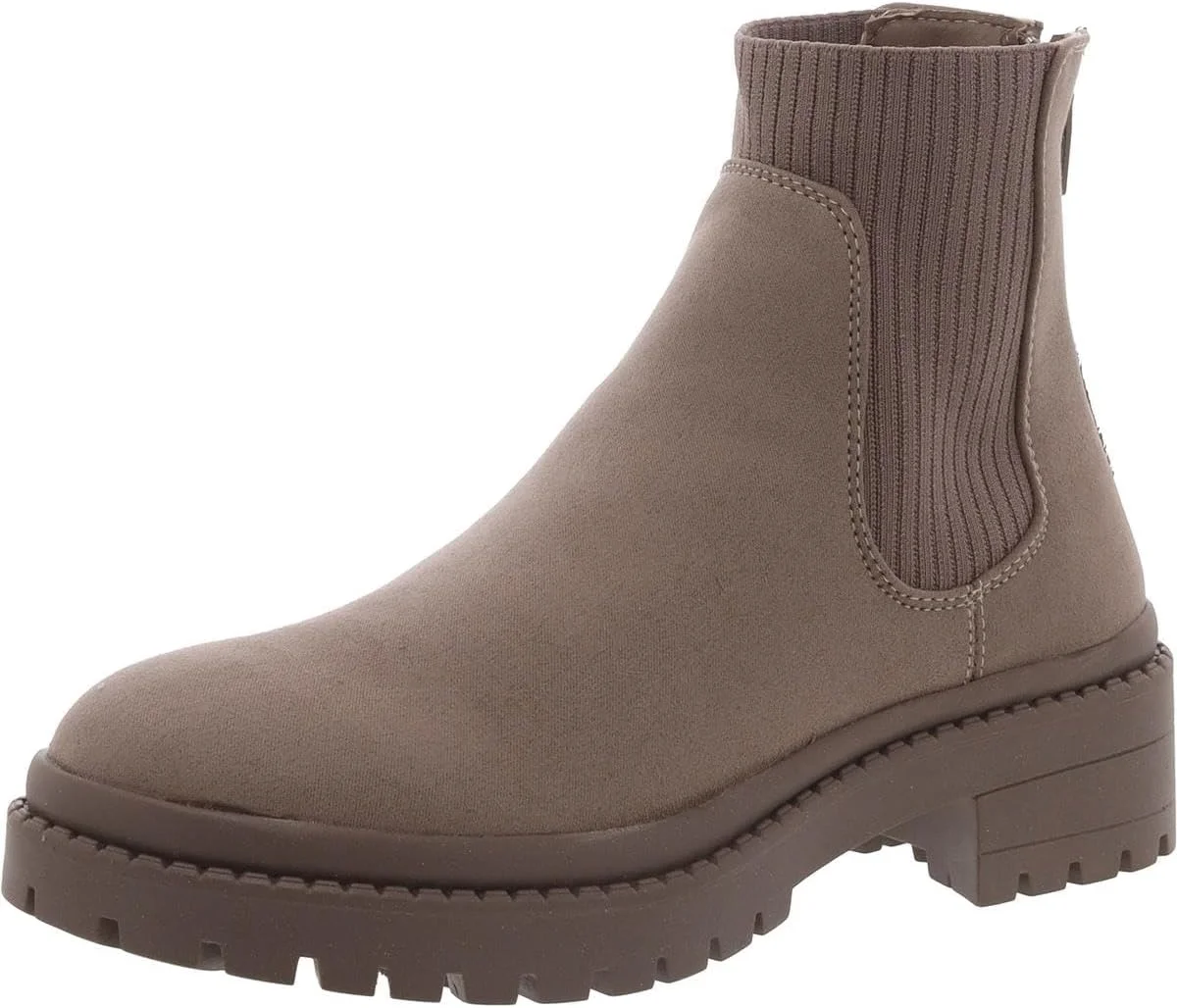 بوت ساق‌دار دخترانه استیو مادن مدل هزِل، طوسی، سایز ۴ کودک بزرگ