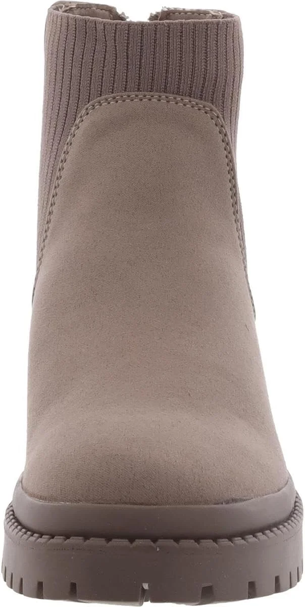 بوت ساق‌دار دخترانه استیو مادن مدل هزِل، طوسی، سایز ۴ کودک بزرگ