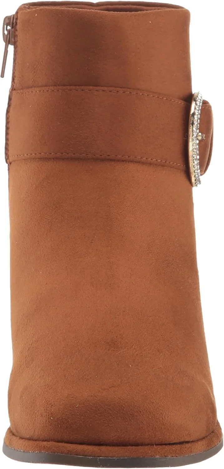 کفش های دخترانه استیو مادن مدل چکمه ساق دار سگک دار، رنگ Cognac، سایز 1 کودک