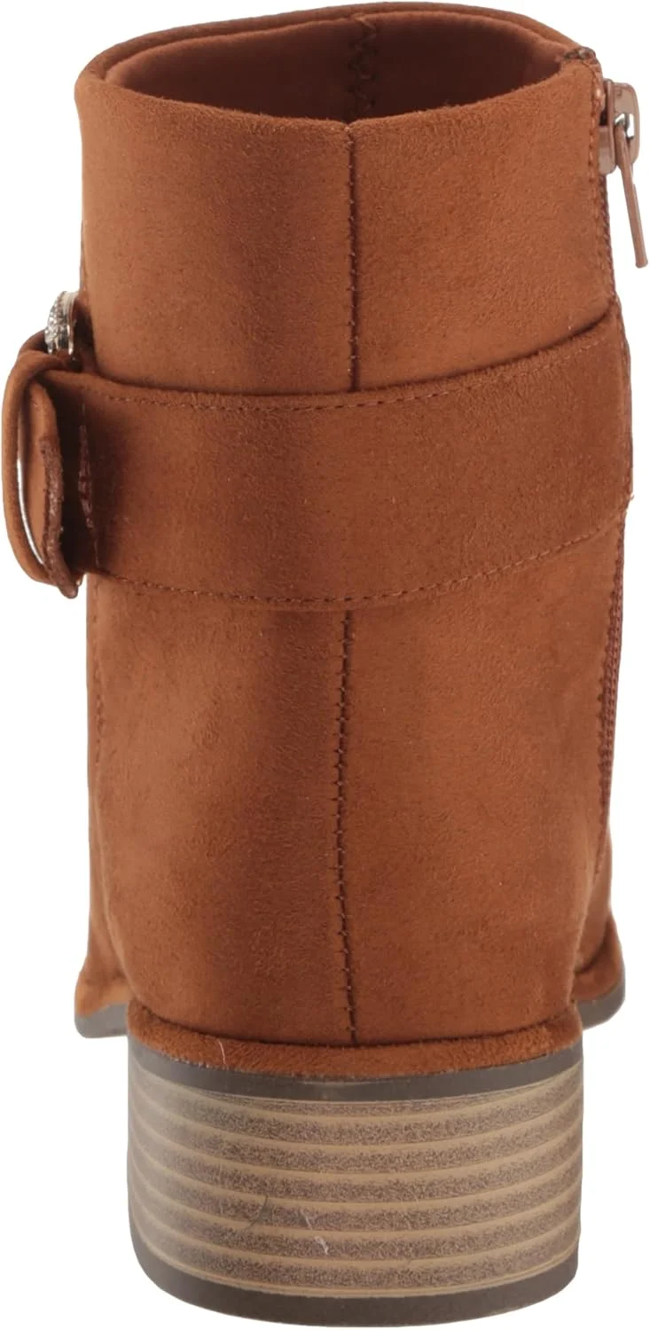 کفش های دخترانه استیو مادن مدل چکمه ساق دار سگک دار، رنگ Cognac، سایز 1 کودک