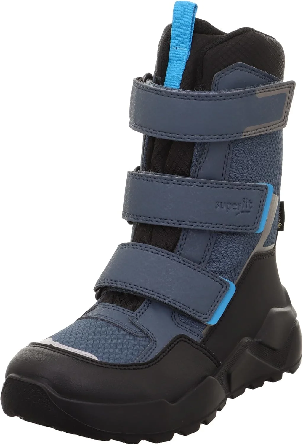 کفش های زمستانی پسرانه سوپرفیت مدل Rocket با آستر گرم و تکنولوژی Gore-Tex، آبی فیروزه ای 8020، سایز 39 EU پهن