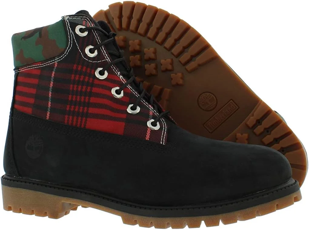 نیم بوت ضد آب چرم مشکی تیمبرلند سایز کوچک/بزرگ