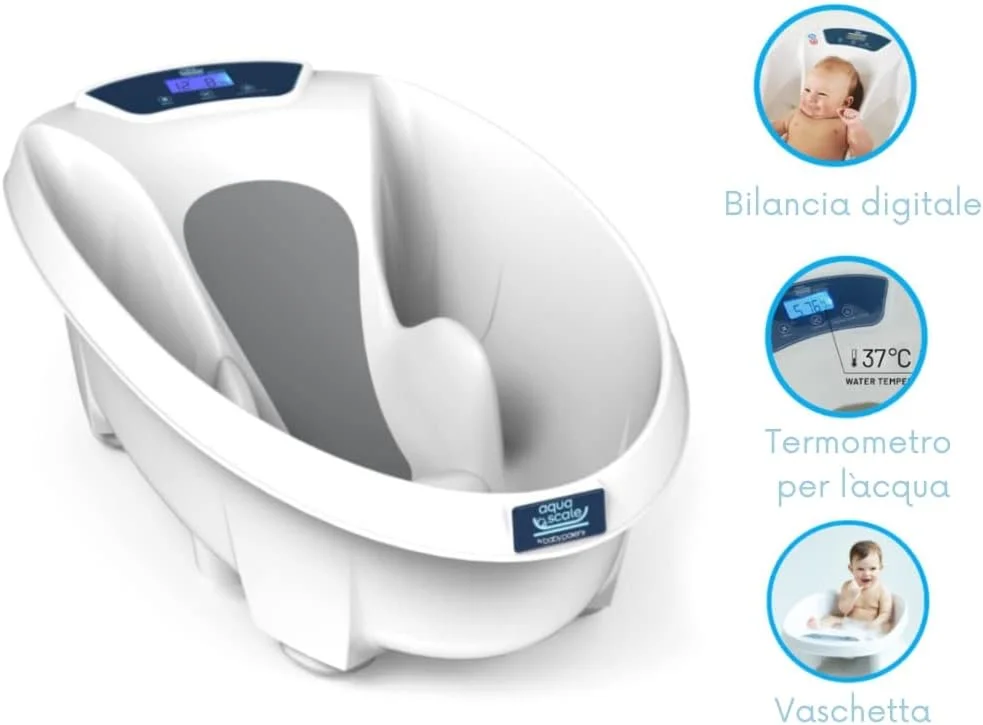 وان حمام دیجیتال کودک AquaScale V3 نسل جدید، سفید وان حمام دیجیتال کودک AquaScale V3 نسل جدید، سفید
