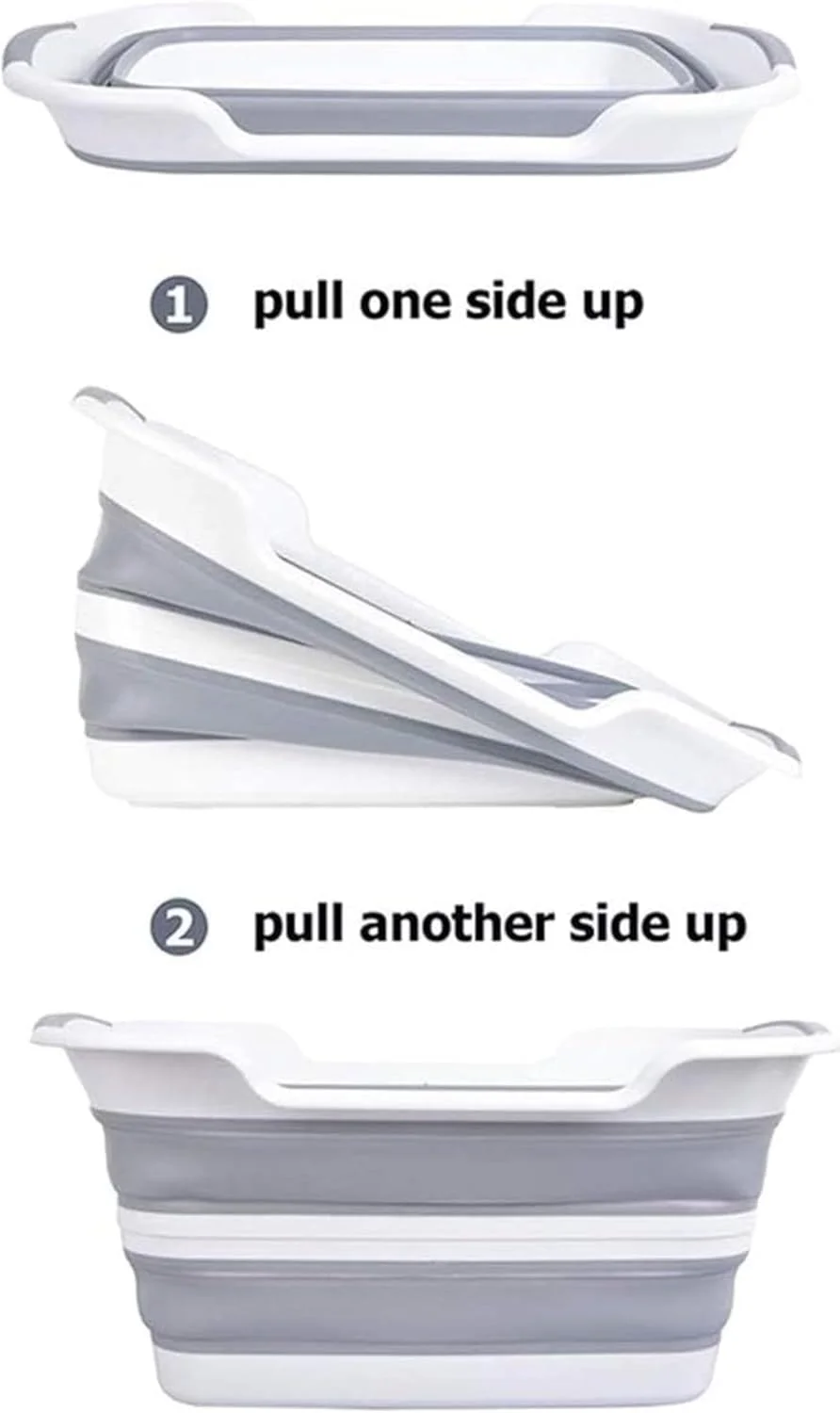 وان حمام تاشو چند منظوره Axooms برای حیوانات خانگی و نوزادان - وان پلاستیکی قابل حمل، سبد لباس و حوضچه ذخیره سازی | طراحی سبک، بادوام و صرفه جویی در فضا