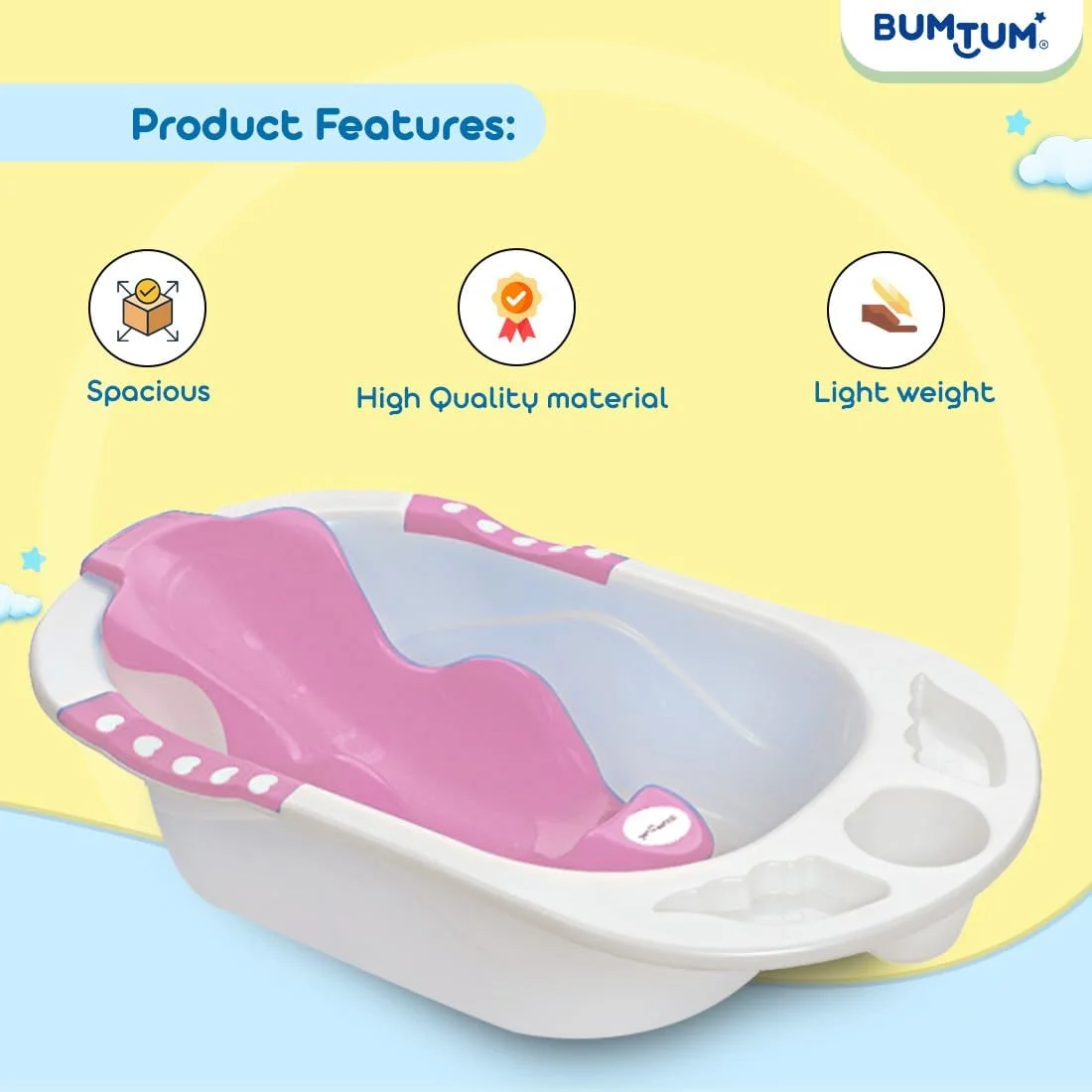وان حمام کودک بامتوم | صندلی حمام پلاستیکی ضد لغزش کودک با توپهای شناور | لیوان حمام کودک | وان حمام صورتی وان حمام کودک بامتوم | صندلی حمام پلاستیکی ضد لغزش کودک با توپهای شناور | لیوان حمام کودک | وان حمام صورتی