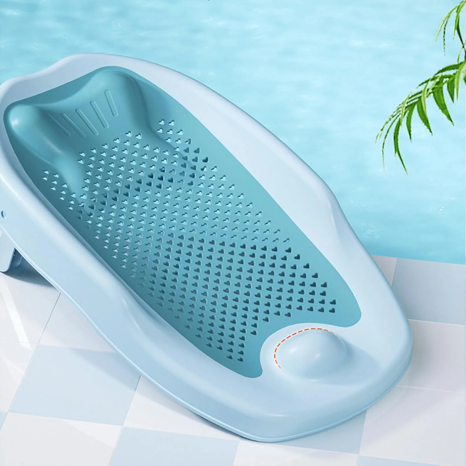 وان حمام تاشو کودک BAOLY مناسب نوزادان 0-12 ماهه، صندلی حمام نوزاد با کف ضد لغزش، تکیه گاه دوش صندلی حمام کودک با قابلیت تنفس، تشک حمام نگهدارنده خوابیده کودک (آبی) وان حمام تاشو کودک BAOLY مناسب نوزادان 0-12 ماهه، صندلی حمام نوزاد با کف ضد لغزش، تکیه گاه دوش صندلی حمام کودک با قابلیت تنفس، تشک حمام نگهدارنده خوابیده کودک (آبی)