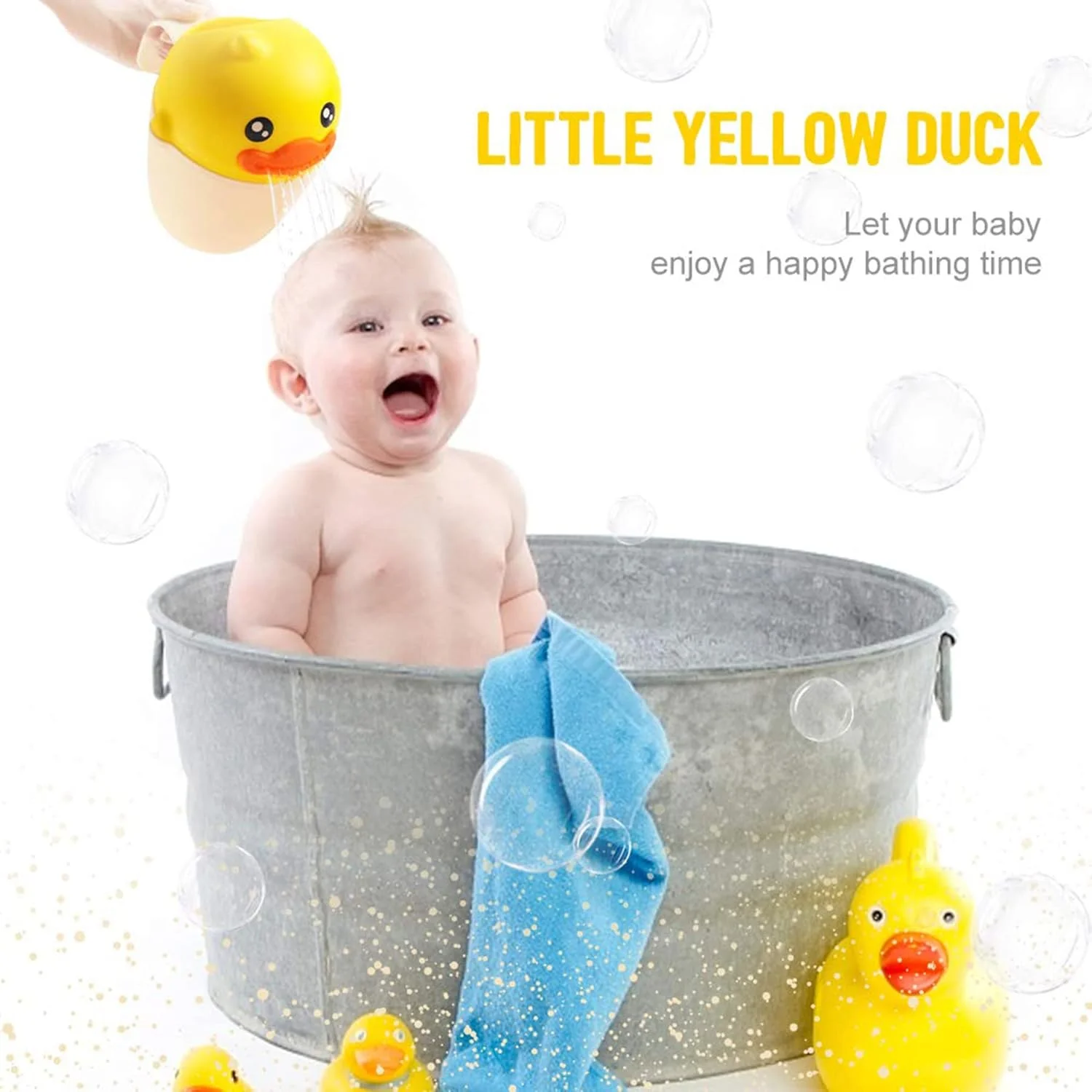 لیوان حمام کودک ELECDON، لیوان آبکشی حمام کودک، لیوان آبکشی شامپو طرح اردک کارتونی، شستشوی سر نوزاد هنگام حمام و دوش، اسکوپ آب لوازم جانبی حمام برای وان کودک (زرد) لیوان حمام کودک ELECDON، لیوان آبکشی حمام کودک، لیوان آبکشی شامپو طرح اردک کارتونی، شستشوی سر نوزاد هنگام حمام و دوش، اسکوپ آب لوازم جانبی حمام برای وان کودک (زرد)