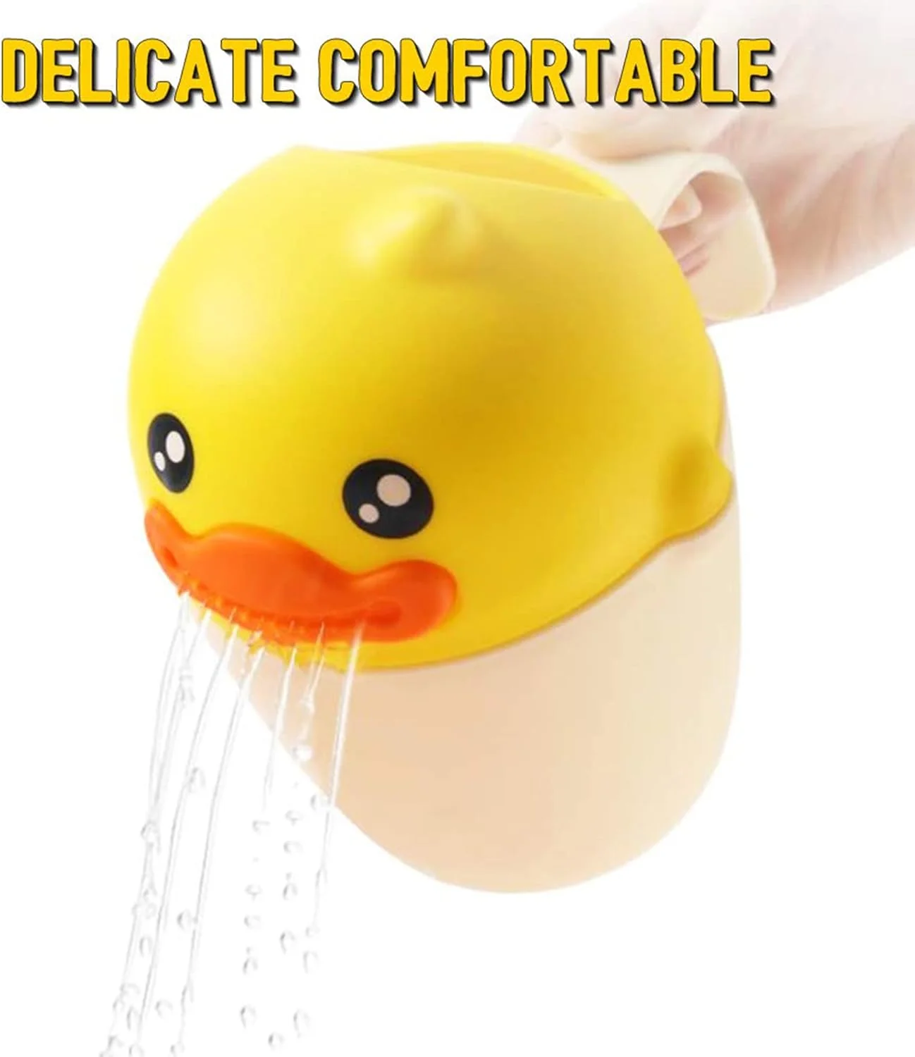 لیوان حمام کودک ELECDON، لیوان آبکشی حمام کودک، لیوان آبکشی شامپو طرح اردک کارتونی، شستشوی سر نوزاد هنگام حمام و دوش، اسکوپ آب لوازم جانبی حمام برای وان کودک (زرد) لیوان حمام کودک ELECDON، لیوان آبکشی حمام کودک، لیوان آبکشی شامپو طرح اردک کارتونی، شستشوی سر نوزاد هنگام حمام و دوش، اسکوپ آب لوازم جانبی حمام برای وان کودک (زرد)