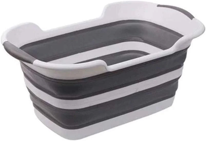 وان تاشو چند منظوره پلاستیکی برای حمام حیوانات خانگی (خاکستری)