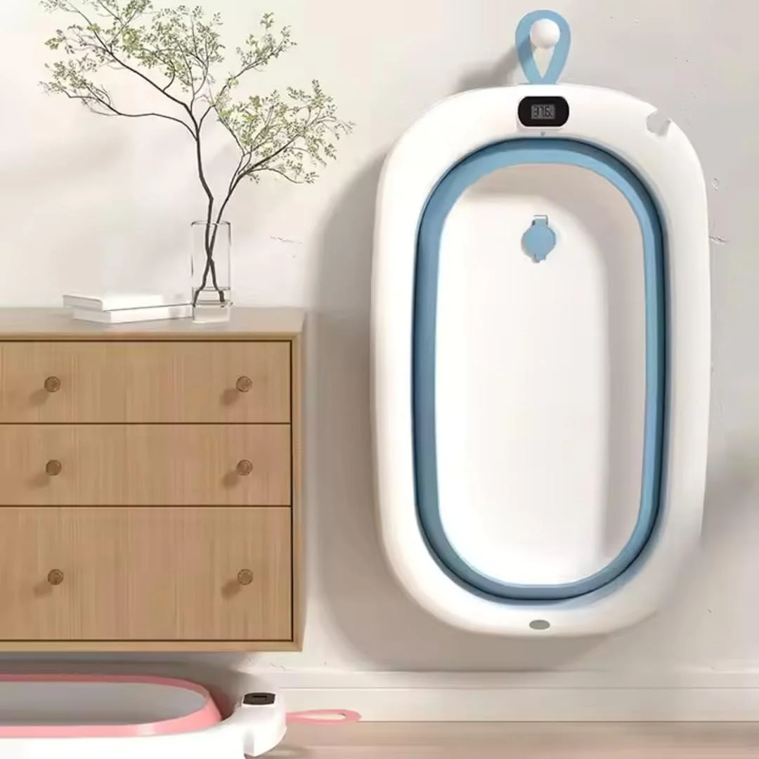 وان حمام تاشو کودک با کنترل دما، وان حمام پلاستیکی قابل حمل