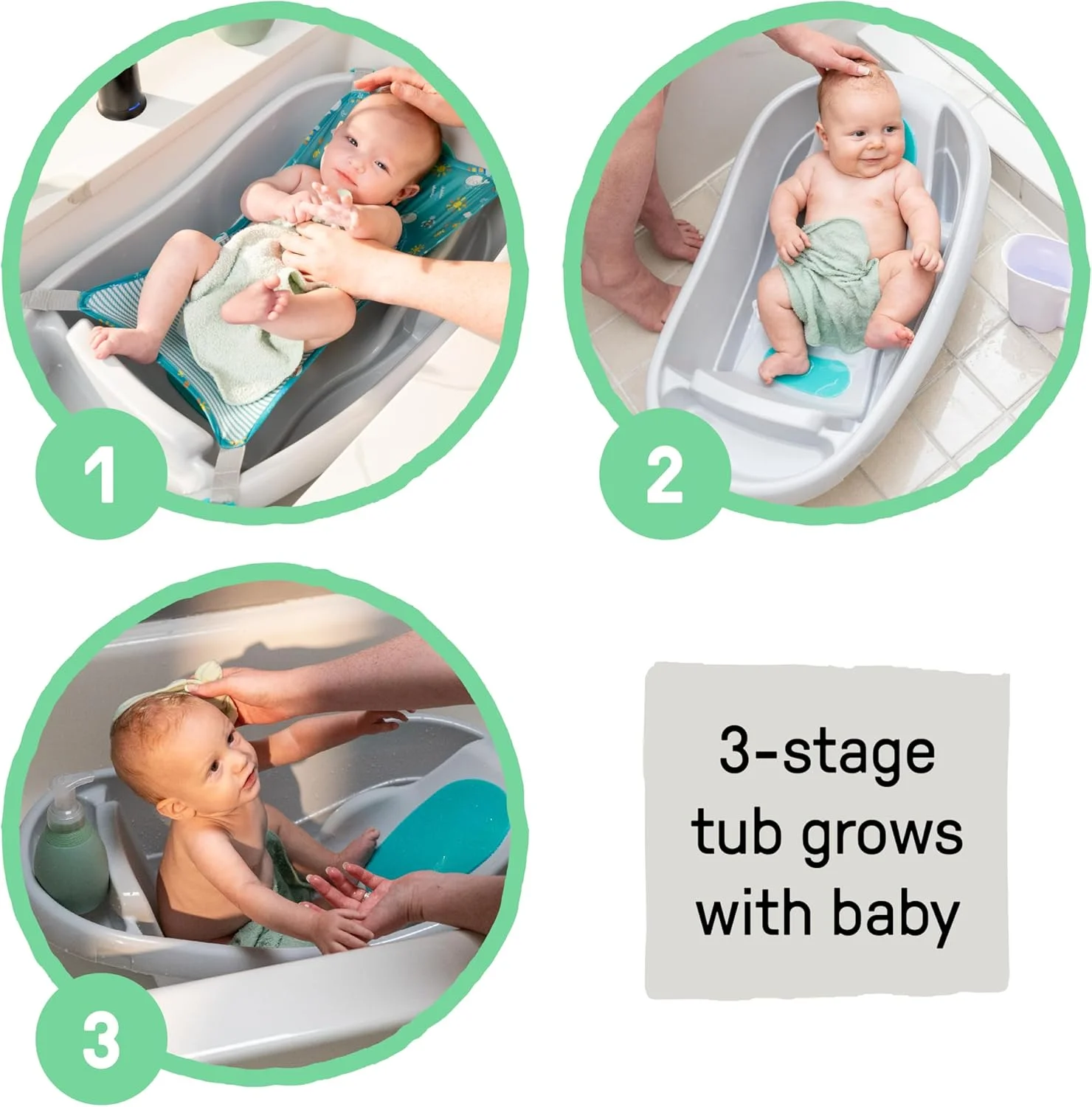 وان حمام نوزاد تا نوپا دلوکس Comfy Clean™ اینجنیویتی سامر اینفنت برای 0-24 ماه - آبی