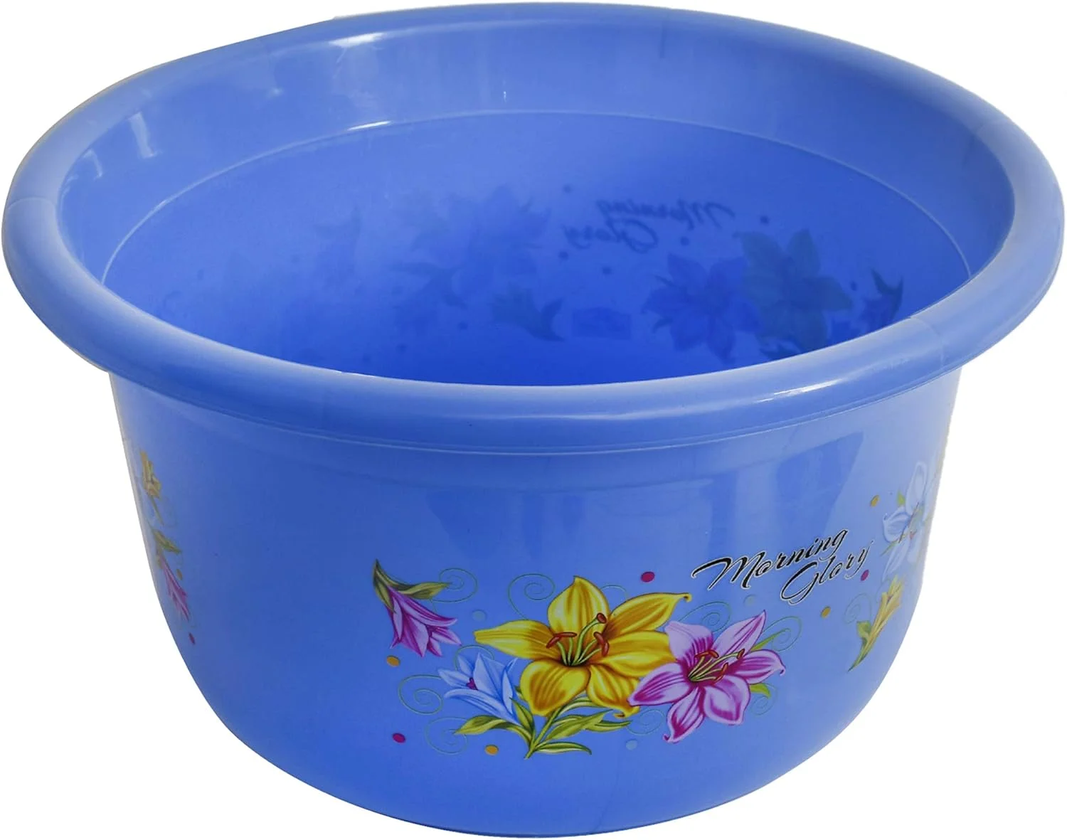 حوضچه پلاستیکی چند منظوره طرح گل کوبر اینداستریز، نشکن، 2 تکه، 25 لیتری (آبی و سفید)