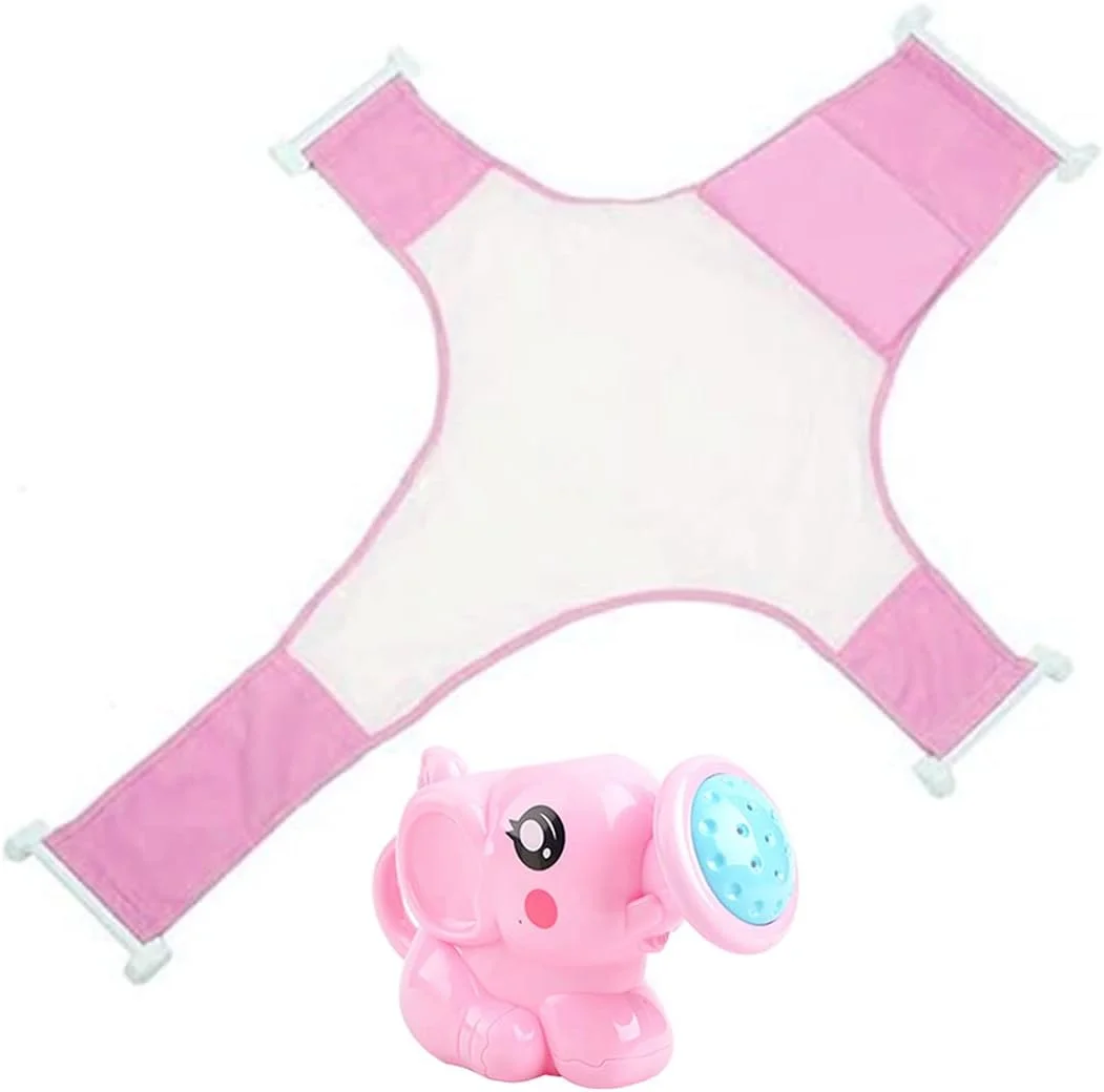 تور محافظ صندلی حمام کودک استار بیبی به همراه هدیه اسباب بازی قوری - خرید یک عدد، دریافت یک عدد رایگان - صورتی