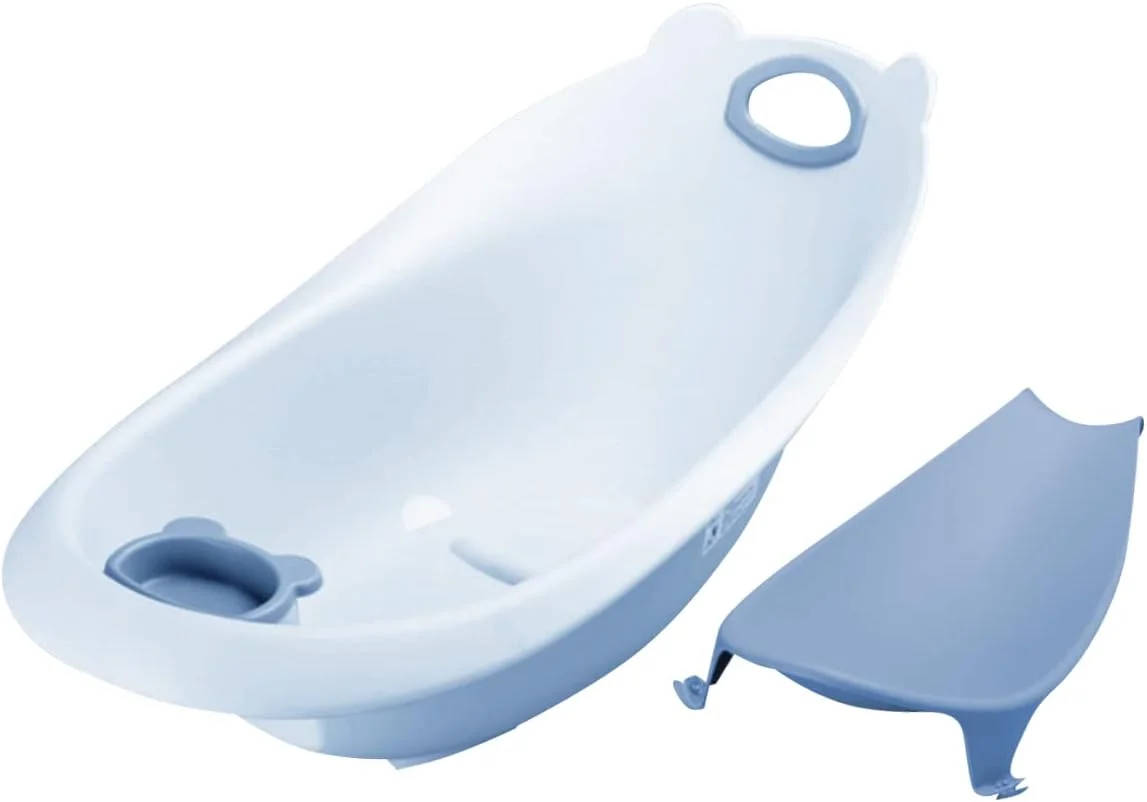 ست وان حمام سه مرحله ای کودک استار بی بیز همراه با تکیه گاه - بسته 2 عددی - آبی