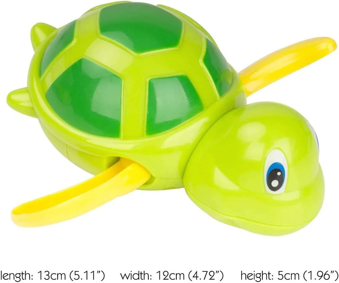 اسباب بازی حمام کودک لاک پشتی کوکی برای کودکان نوپا پسران دختران اسباب بازی های آبی کوکی لاک پشت شناور استخر تابستانی اسباب بازی های حمام پلاستیکی بهترین اردک لاستیکی