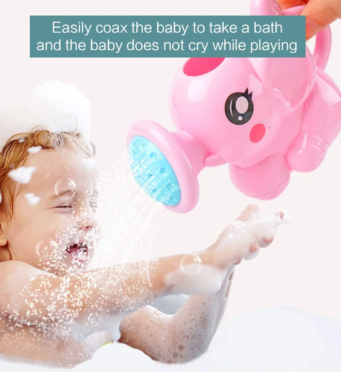 تور محافظ صندلی حمام کودک استار بیبی به همراه هدیه اسباب بازی قوری - خرید یک عدد، دریافت یک عدد رایگان - صورتی