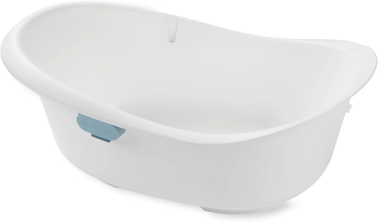 وان حمام کودک 4 در 1 اسکیپ هاپ مدل Wave، وان چند مرحله ای نوزاد تا نوپا با سطح ضد لغزش، صندلی پشتیبانی قابل جابجایی، طراحی ارگونومیک، درپوش تخلیه و اندازه جمع و جور، سفید و آبی