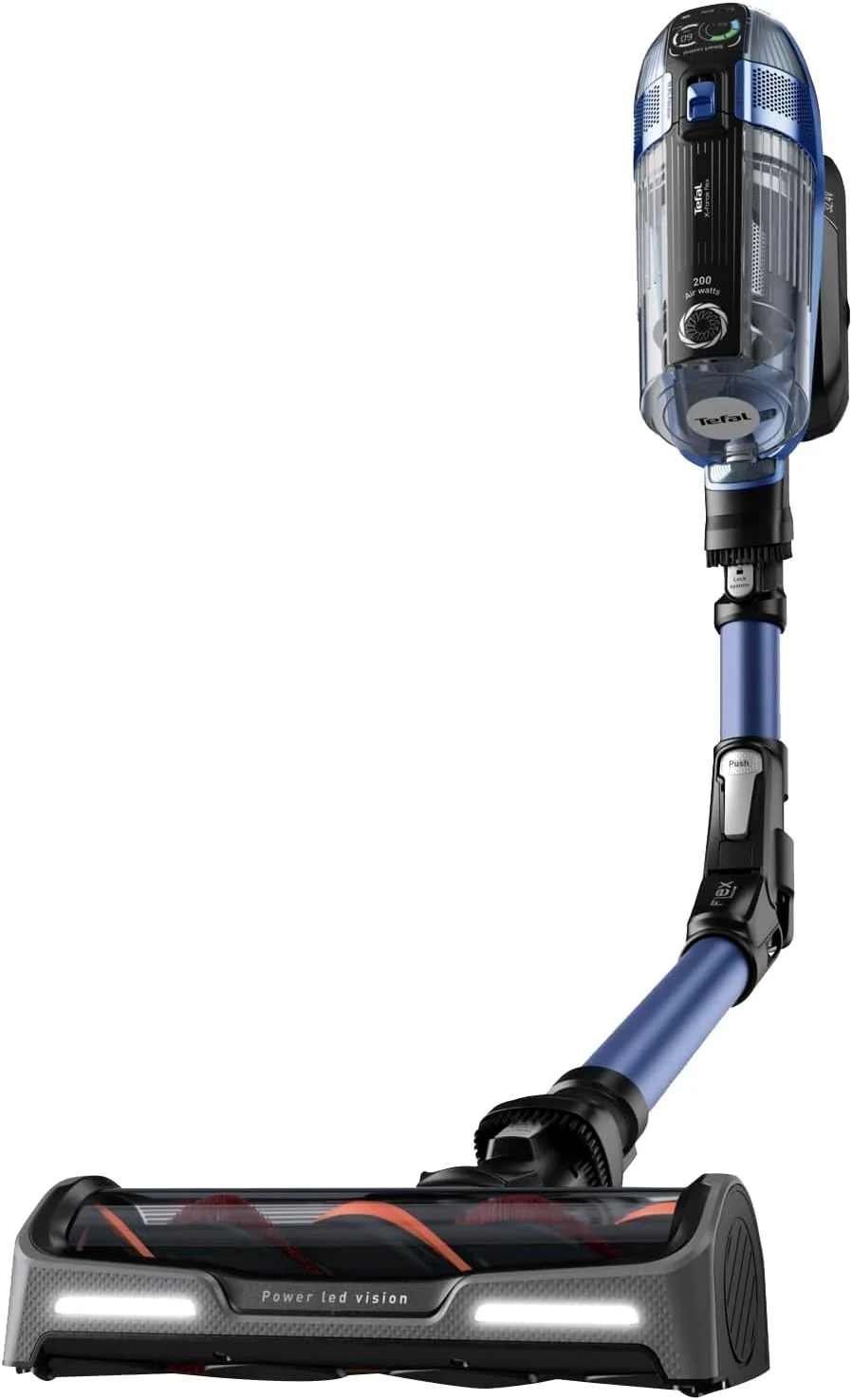 جاروبرقی شارژی تفال مدل X-Force Flex 14.60 با قابلیت تی کشی | قدرت مکش 200 وات | لوله منعطف | تنظیم خودکار قدرت مکش بر اساس نوع سطح | TY99C0HO