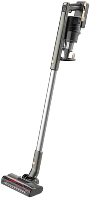 جاروبرقی عصایی شارژی، طراحی سبک وزن با برس موتوری، خاکستری و مشکی