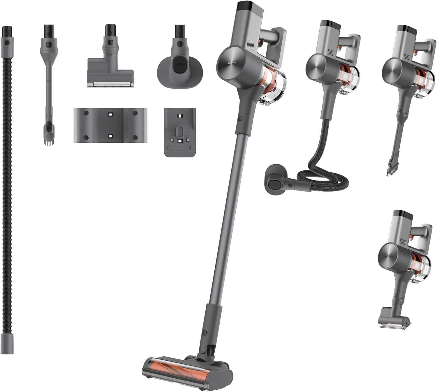 جاروبرقی شارژی شیائومی G20 Max، مکش فوق العاده قوی 25000Pa 180AW، برس ضد گره، فیلتراسیون 5 مرحله ای، نمایشگر LED، مناسب برای موی حیوانات خانگی/فرش/کف سخت