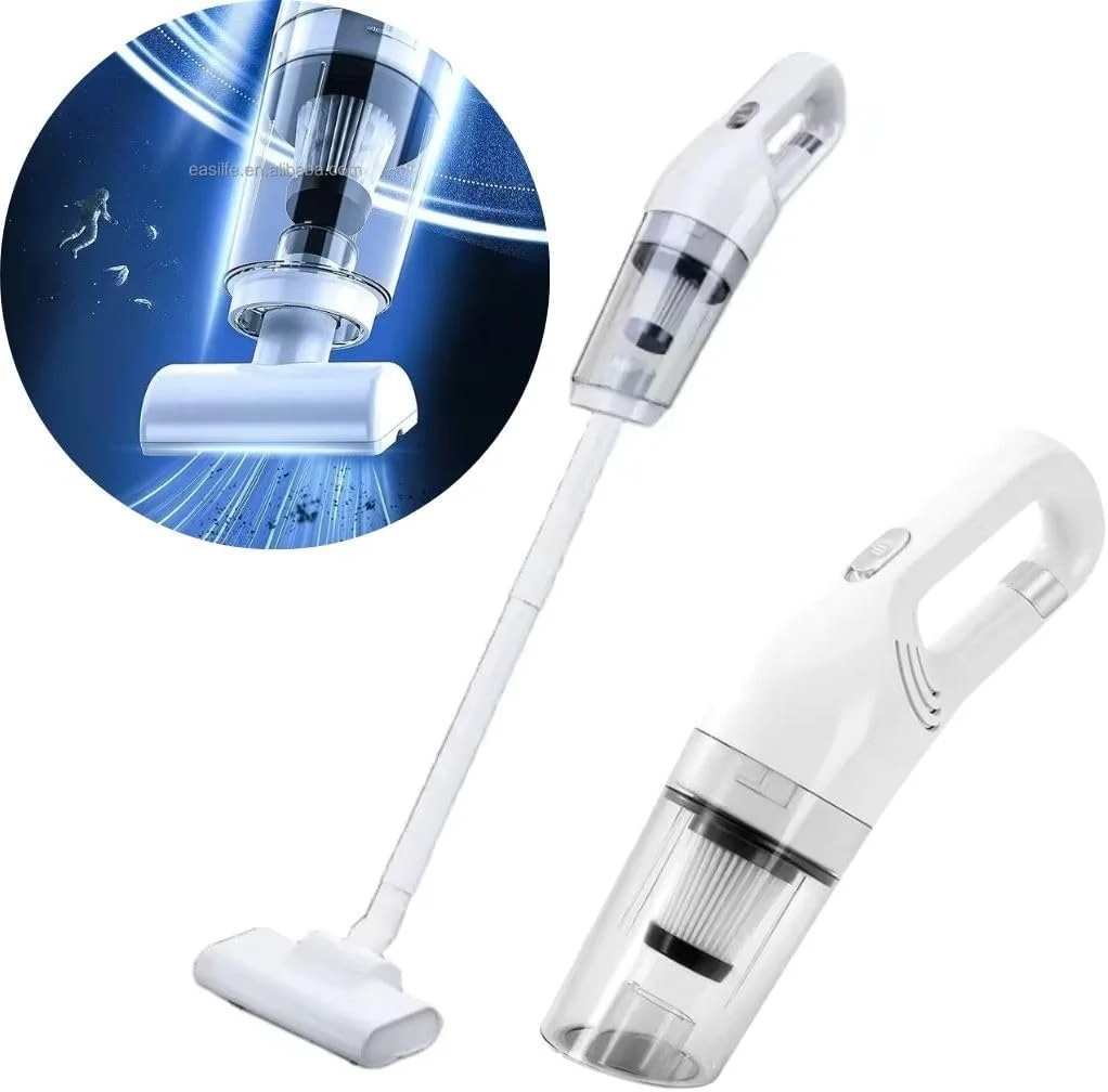 جاروبرقی شارژی با مکش قوی برای سطوح مختلف، زمان کارکرد طولانی، سبک و فوق العاده کم صدا، بهترین جاروبرقی دستی برای خانه، دفتر، ماشین و تمیز کردن کف