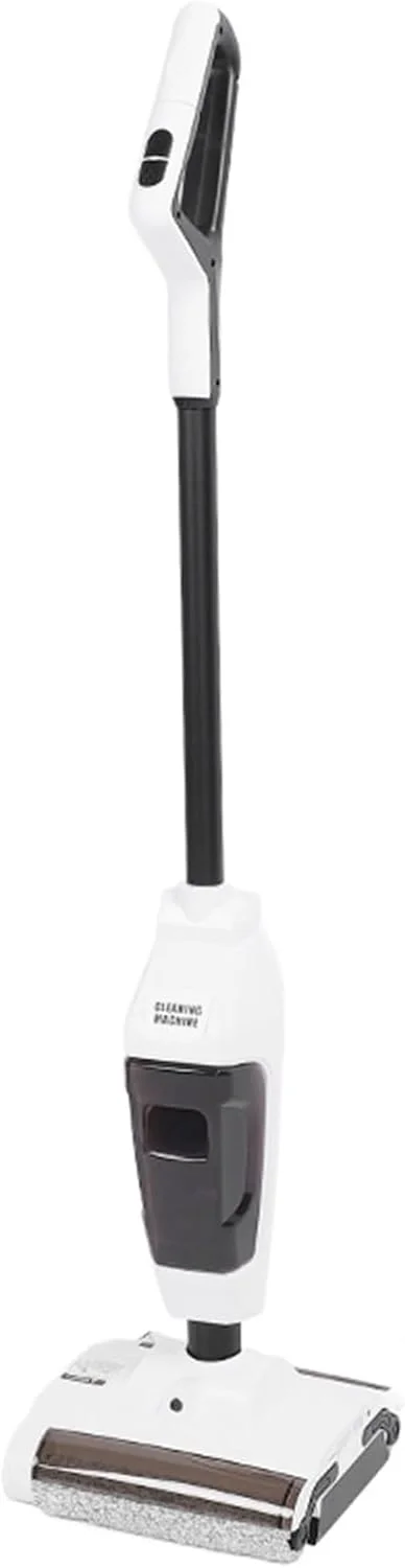 جاروبرقی و تی شارژی، مکش قدرتمند، تمیز کننده مرطوب و خشک کف، دو غلتک، طراحی 2 سرعته، دیسک تمیز کننده خودکار، باتری با ماندگاری طولانی برای کف های سخت و فرش